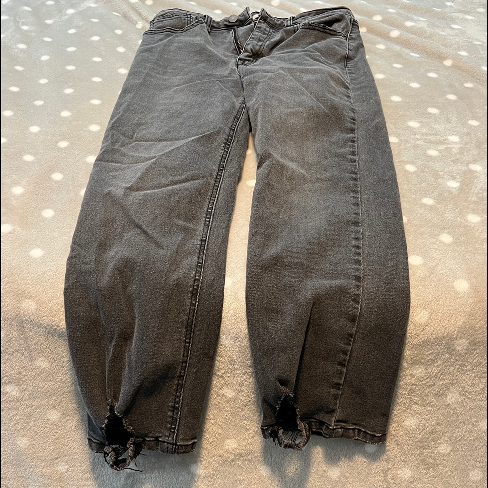 charcoal gray jeans